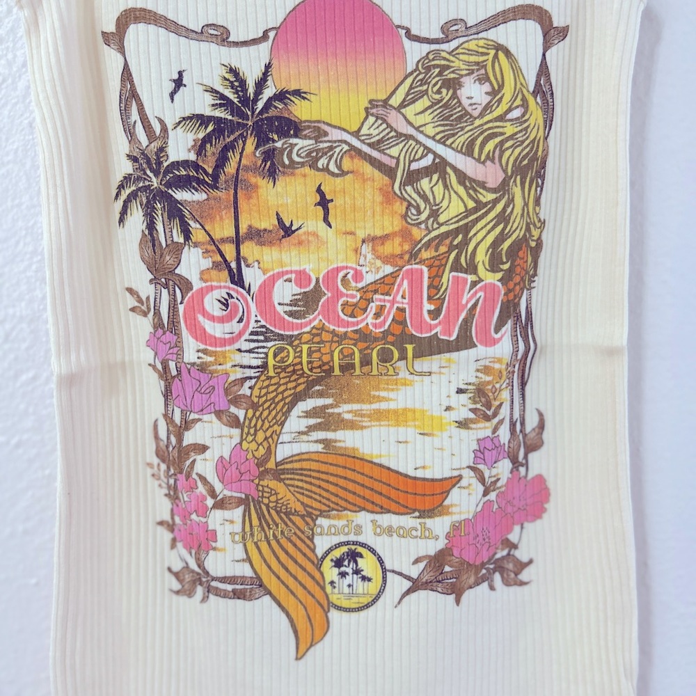 💕NWT💕 Spell Ocean Pearl Organic Slinky Singlet Sz XS - Picture 4 of 9